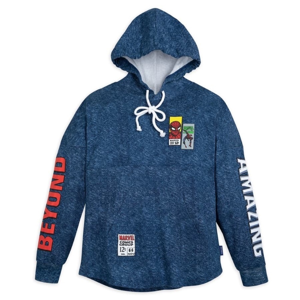 Disney Marvel Spiderman 60th Anniversary Pullover Spirit Jersey Hoodie - M